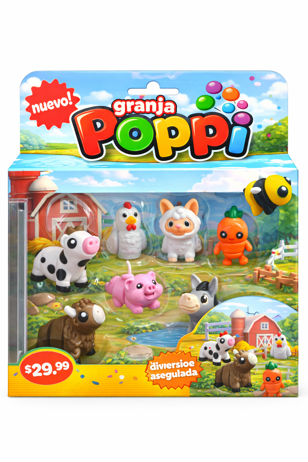 Poppi Granja - Juego Educativo Terrestre (Estimula creatividad + diversión sin pantallas)